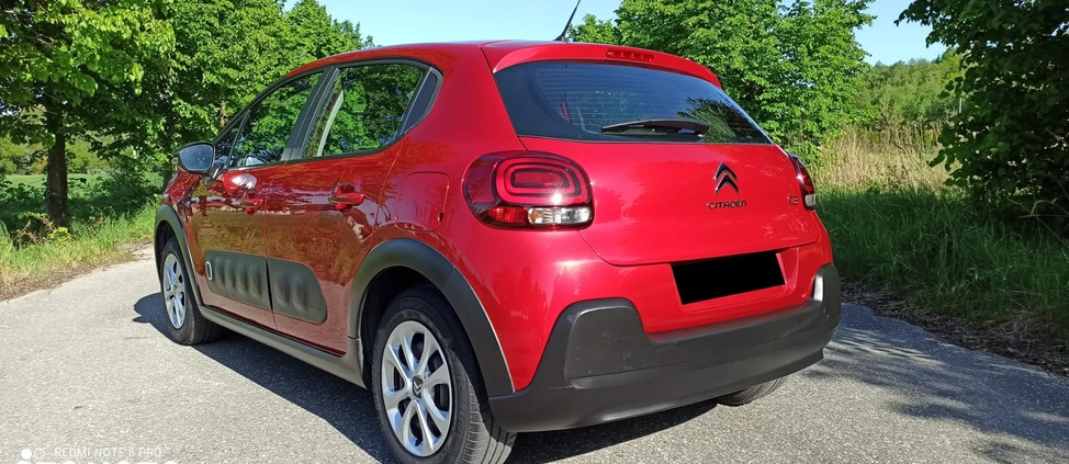 Citroen C3 cena 41900 przebieg: 60000, rok produkcji 2018 z Tarnów małe 497